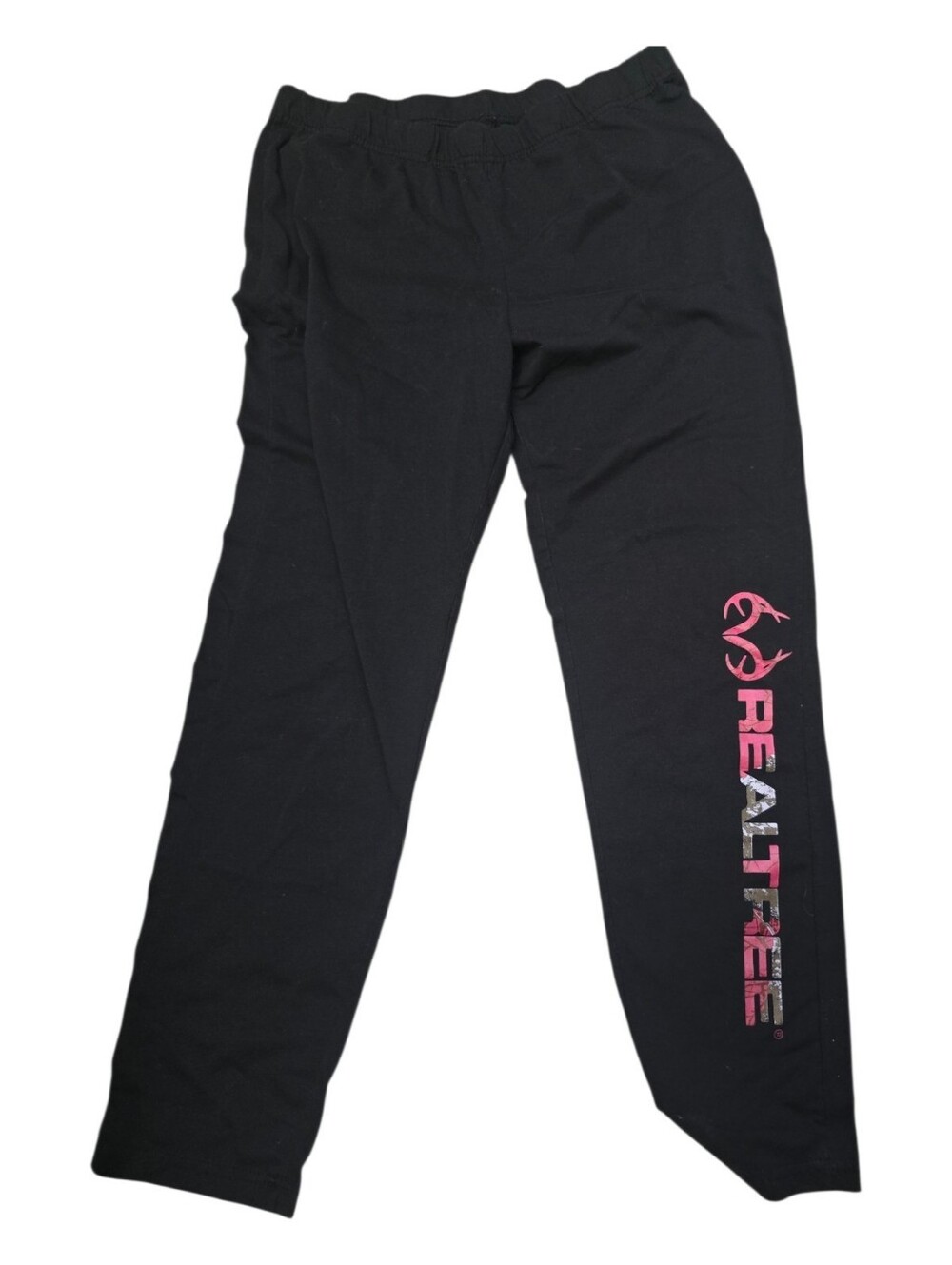 Realtree Black Logo Lounge Pants XL/EG Pink Camo Graphic